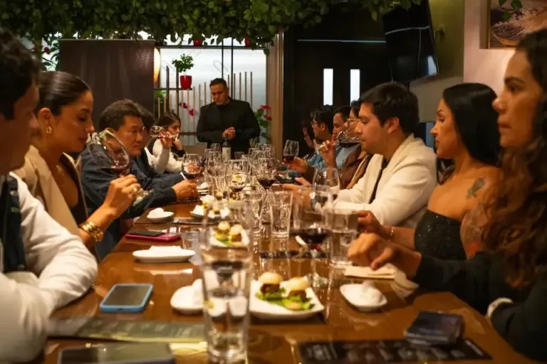 The event featured a special menu with selected pairings, in a gathering designed to celebrate fine dining and share a unique experience.