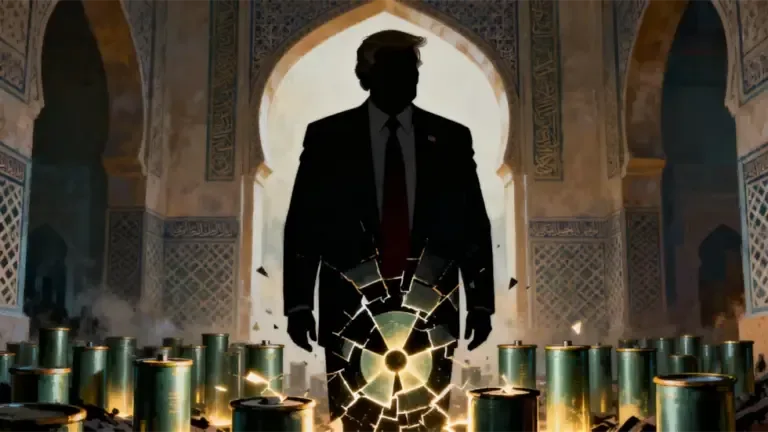 Donald Trump demands the delivery of Iran's enriched uranium for destruction. (AI-generated image, Roboneo).