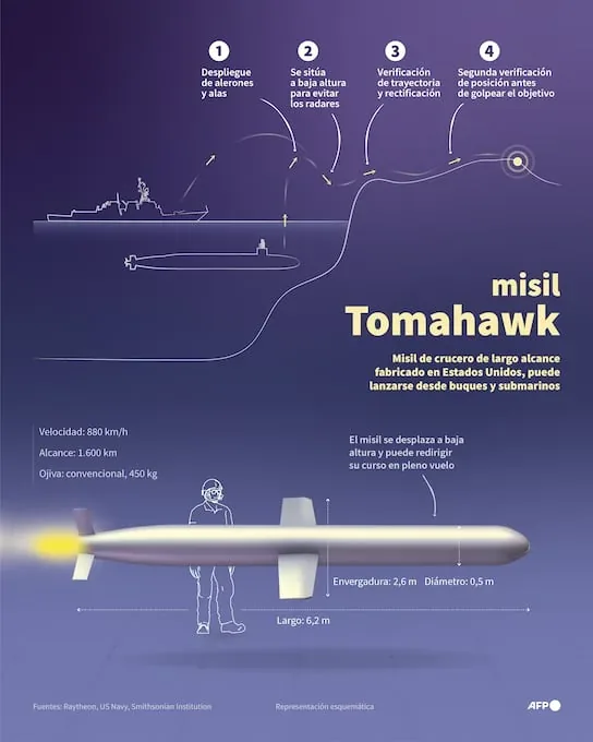The Tomahawk cruise missile. (AFP).