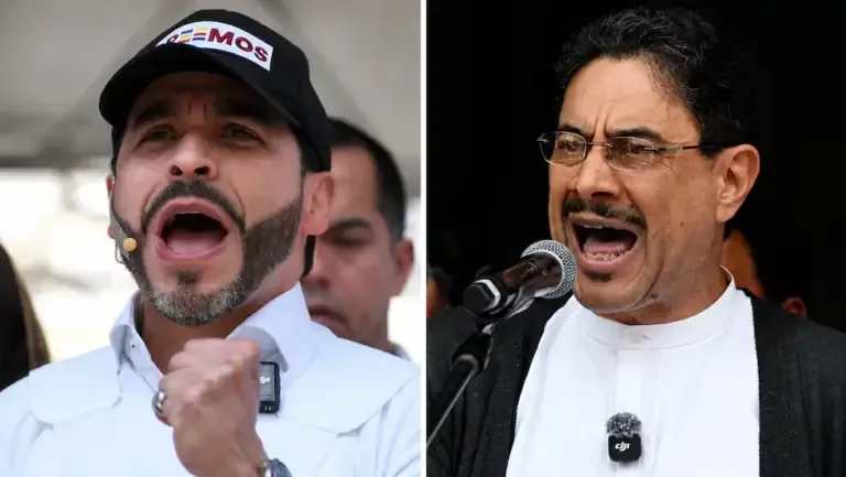 Abelardo de la Espriella (left) and Iván Cepeda will compete in the presidential runoff in Colombia. (Photos: AFP).