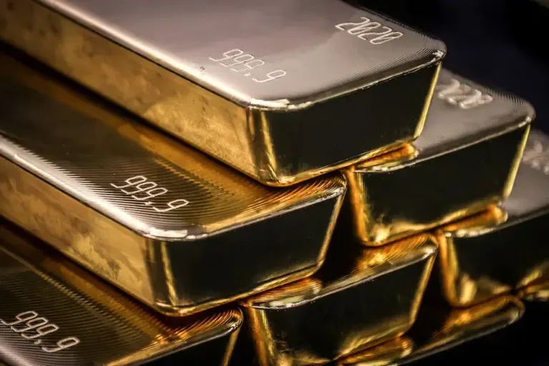 Gold bars after being inspected and polished at the ABC refinery in Sydney on August 5, 2020. (Photo by DAVID GRAY / AFP).