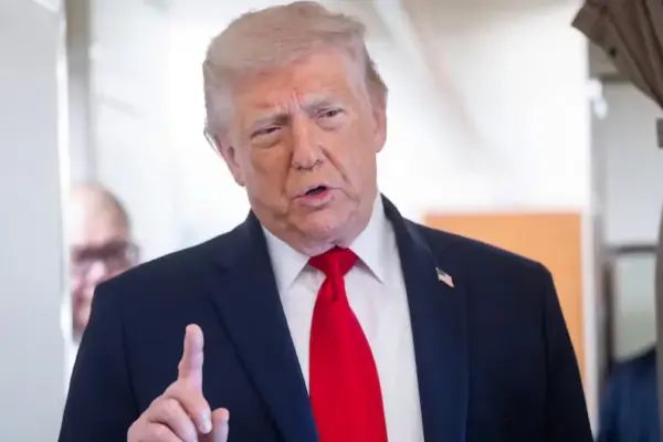 Trump rules out withdrawing troops deployed for war in Iran until the mission is "completed"