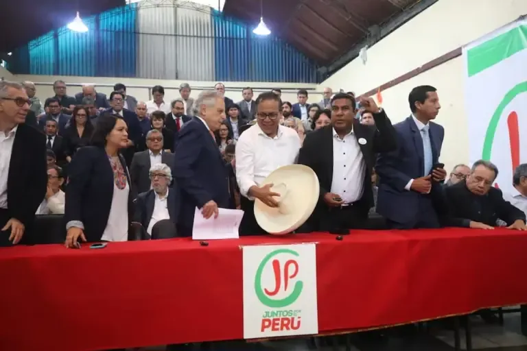 Presentation of the new Government Plan of Juntos por el Perú. Photo: Diana Marcelo/ @photo.gec