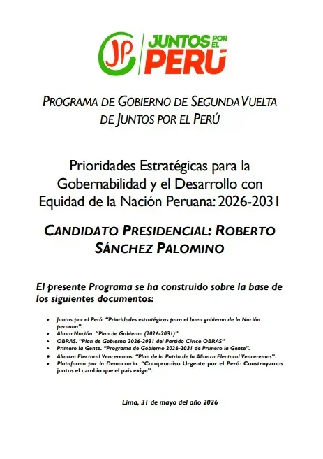 Roberto Sánchez improvises new government plan days before the second electoral round: the scope and dangers