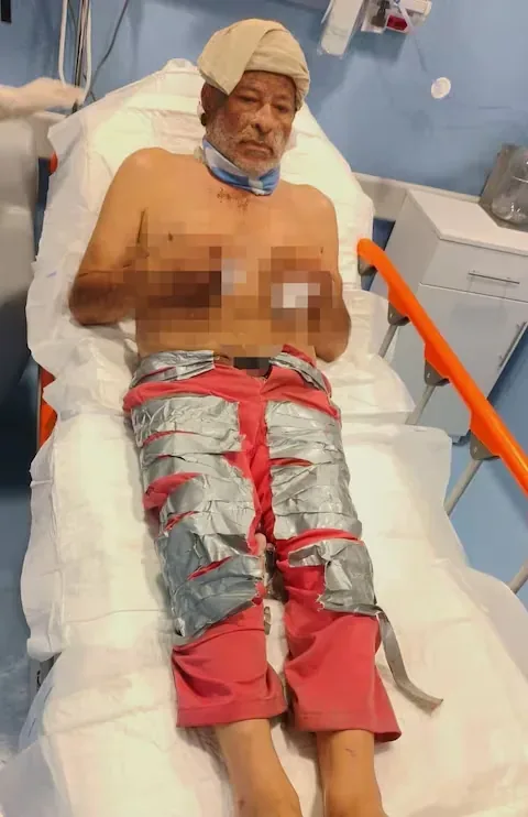 This was the condition in which entrepreneur Iván Díaz Garrido was found after being released.