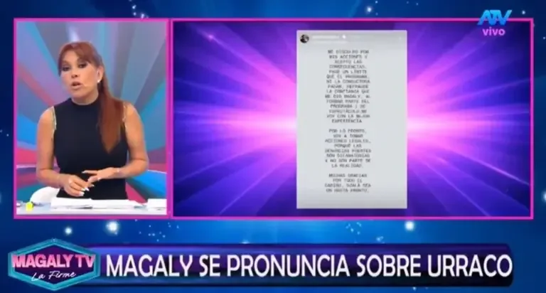 Magaly Medina señaló que Gianfranco Pérez ya no forma parte de su equipo. (Foto: Captura de YouTube /