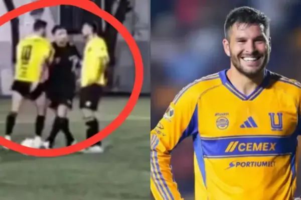 VIDEO: Gignac stars in controversy in amateur match: pushed and slapped a referee