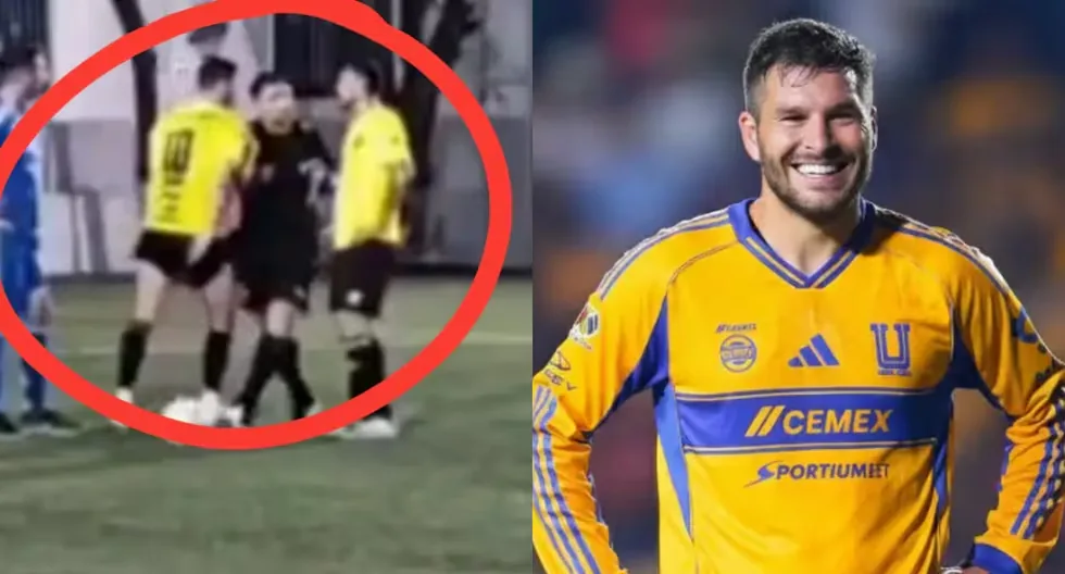 VIDEO: Gignac stars in controversy in amateur match: pushed and slapped a referee