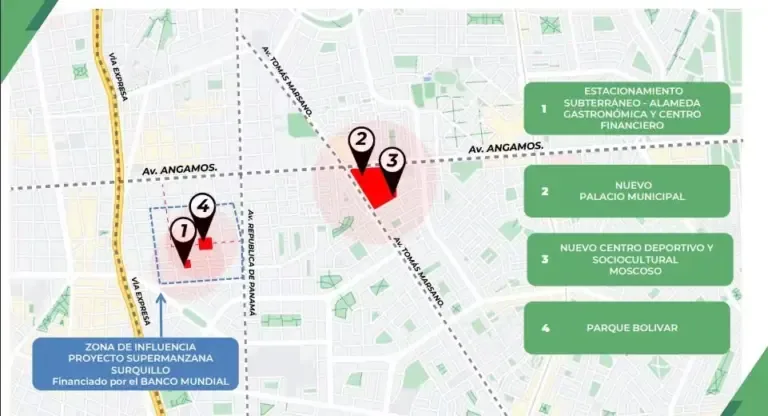 This is the area of influence of the superblock in Surquillo. (Photo: Proinversión)