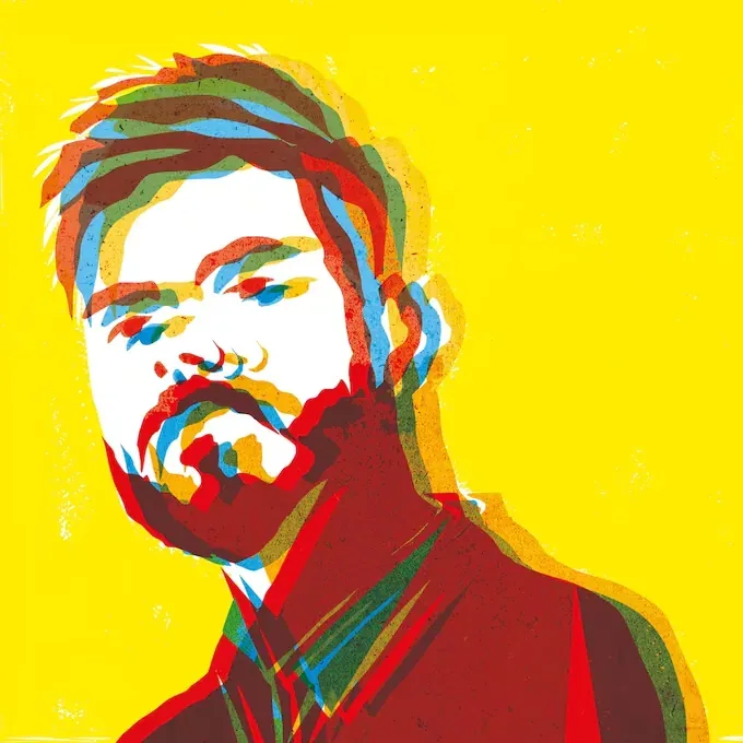 Self-portrait of Roger Ycaza.