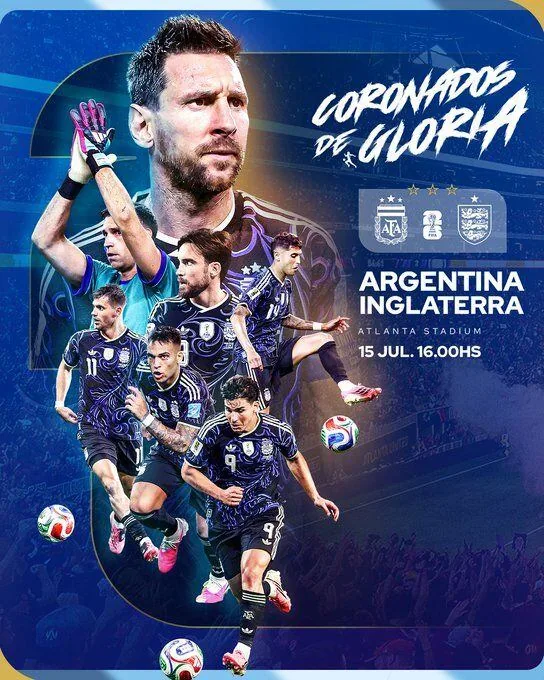 This is how the Argentine national team announces the match on their social media.