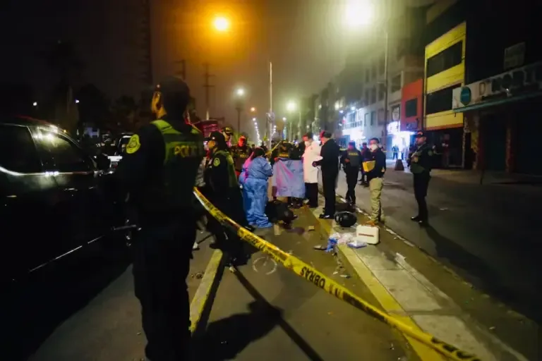 A criminal shot dead and another wounded after an attempted robbery of a businessman in Los Olivos with San Martín de Porres. (Photo: César Grados / @photo.gec)