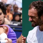 Carlos Alcaraz defeated Roman Safiullin 3-0 in the first round of the 2026 US Open