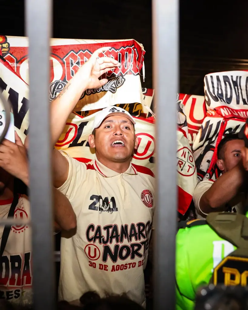 Fans in Cajamarca welcomed the Universitario squad.