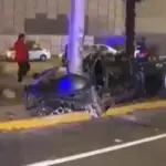 Fatal accident on the Costa Verde: woman dies and man is seriously injured after violent crash in San Miguel