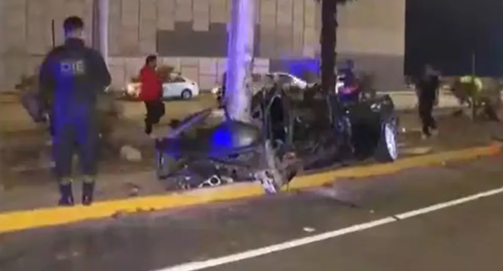 Fatal accident on the Costa Verde: woman dies and man is seriously injured after violent crash in San Miguel