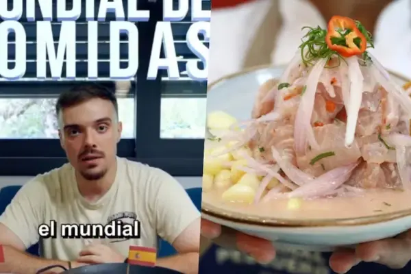 Ibai Llanos announces the "World Food Championship" and invites Peru to participate with ceviche