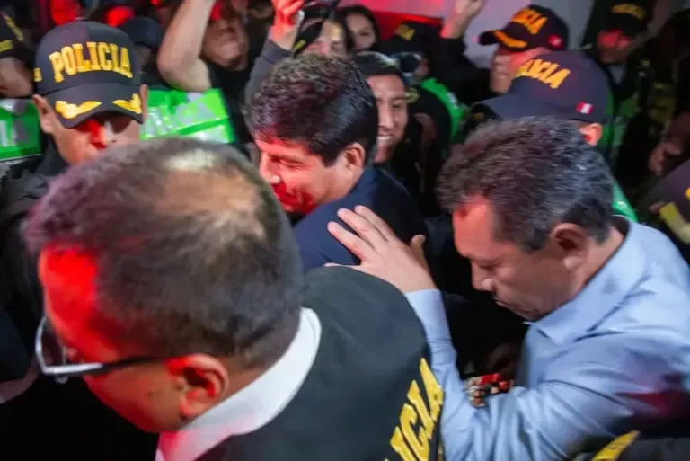 Julián Pérez Mallqui, deputy from Juntos por el Perú, was detained on July 30. (Photo: Fernando Sangama / @photo.gec)