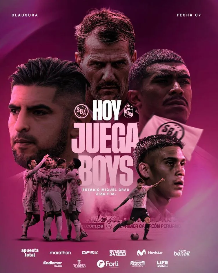 Sport Boys vs Sporting Cristal LIVE today | Matchday 7 of the Clausura Tournament, Liga 1 2026