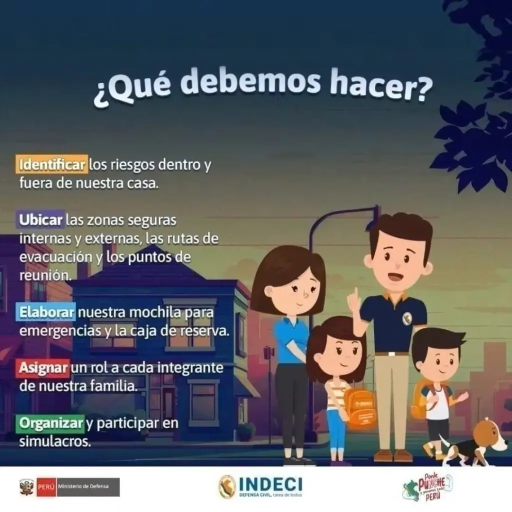 Prepare your Family Emergency Plan assigning roles to each family member.