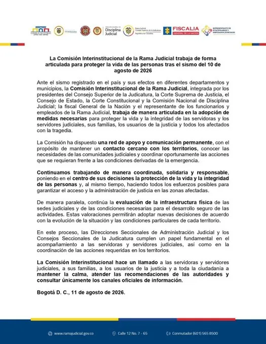 Earthquake in Colombia TODAY, Wednesday, August 12: epicenter and magnitude of the latest tremors according to the SGC