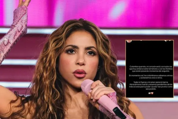 Shakira dedicates powerful message to Colombia after strong earthquake: “My heart is with everyone”