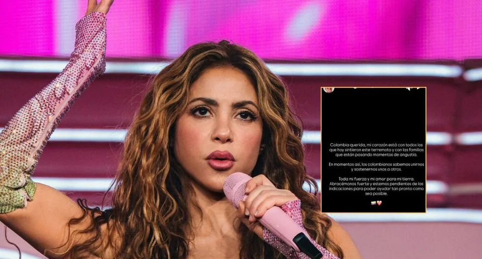 Shakira dedicates powerful message to Colombia after strong earthquake: “My heart is with everyone”