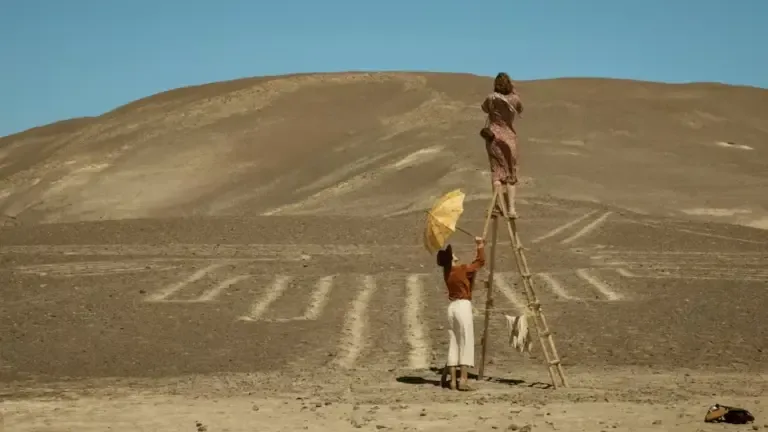 The production had to recreate some geoglyphs in other desert areas to avoid damaging the heritage.