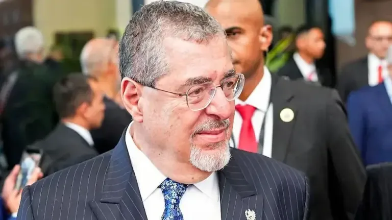 Bernardo Arévalo, president of Guatemala. (AFP via Getty Images).