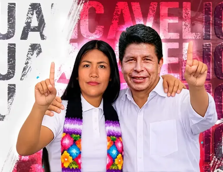 The virtual deputy Catherin Palomino visited former president Pedro Castillo 61 times during working hours, when she was working in Congress. (Photo: Facebook capture Catherin Palomino)