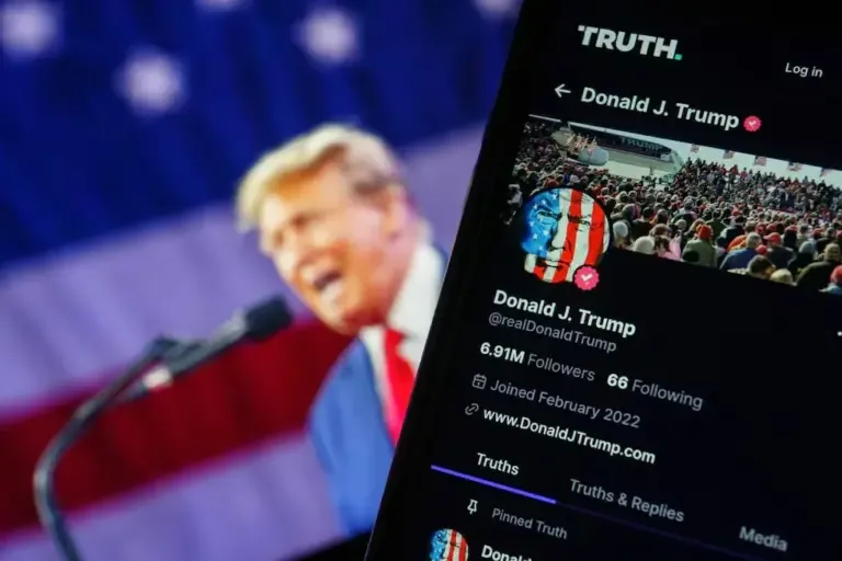 Truth Social, the social network of the President of the United States, Donald Trump. Photo: EFE