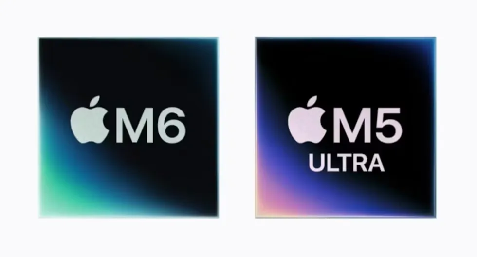 Apple introduces the M6 and M5 Ultra processors, the most powerful for local AI processing