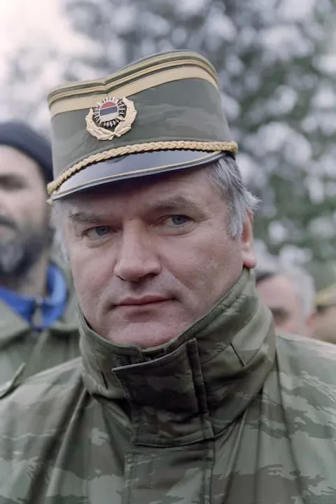 This photograph, taken on February 15, 1994, shows Bosnian Serb general Ratko Mladic in Sarajevo. (Photo by Pascal GUYOT / AFP).