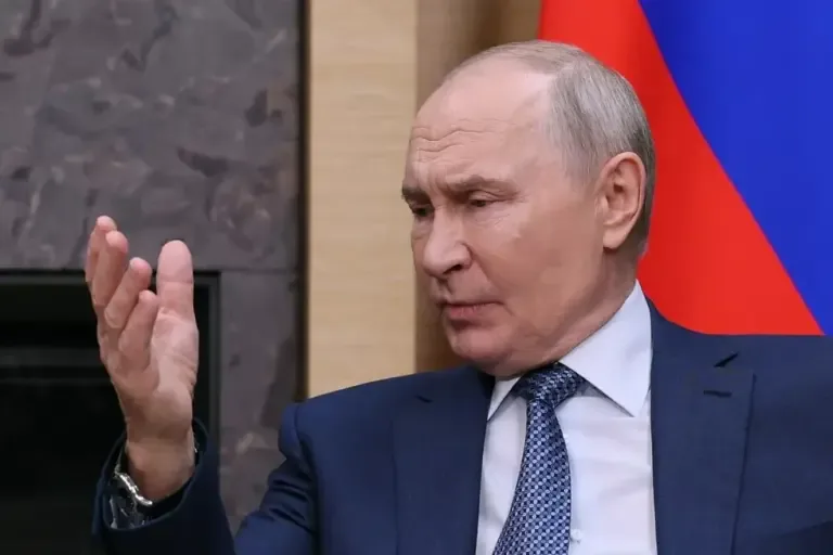 Russian President Vladimir Putin attends a meeting with the Belarusian president at the Novo-Ogaryovo state residence, outside Moscow, August 29, 2026. (Photo by Anastasia Barashkova / AFP).