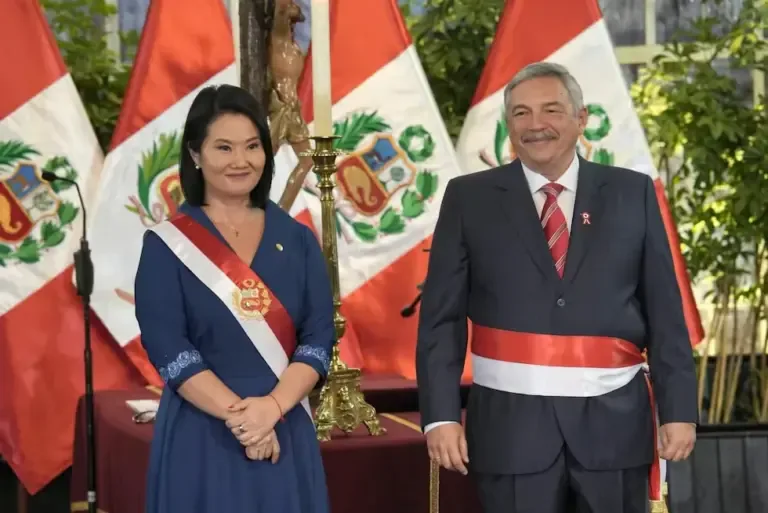 After being a critic of Keiko Fujimori, Alberto Beingolea, former president of the Christian People's Party, assumed the position of Minister of Culture in the Fuerza Popular government. (Photo: EFE)