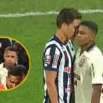 The gestures of Andy Polo and Murrugarra towards the Alianza Lima fans after winning the clásico at Matute