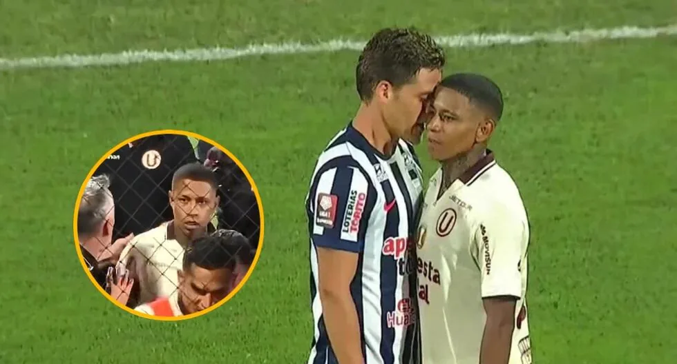 The gestures of Andy Polo and Murrugarra towards the Alianza Lima fans after winning the clásico at Matute