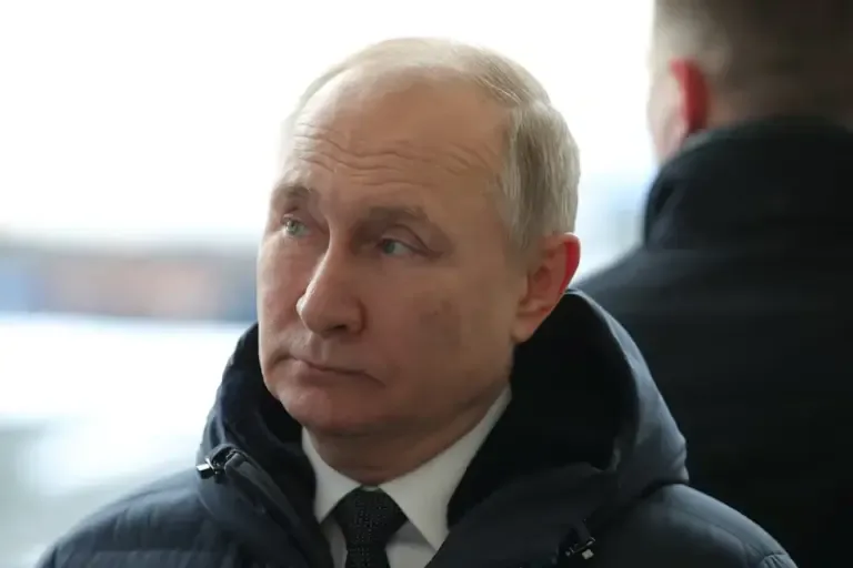 Vladimir Putin, president of Russia, visits the construction site of the Amur launch complex for Angara rockets at the Vostochny cosmodrome in the Amur region, Russia. (Sputnik/Mikhail Klimentyev/Kremlin via REUTERS)