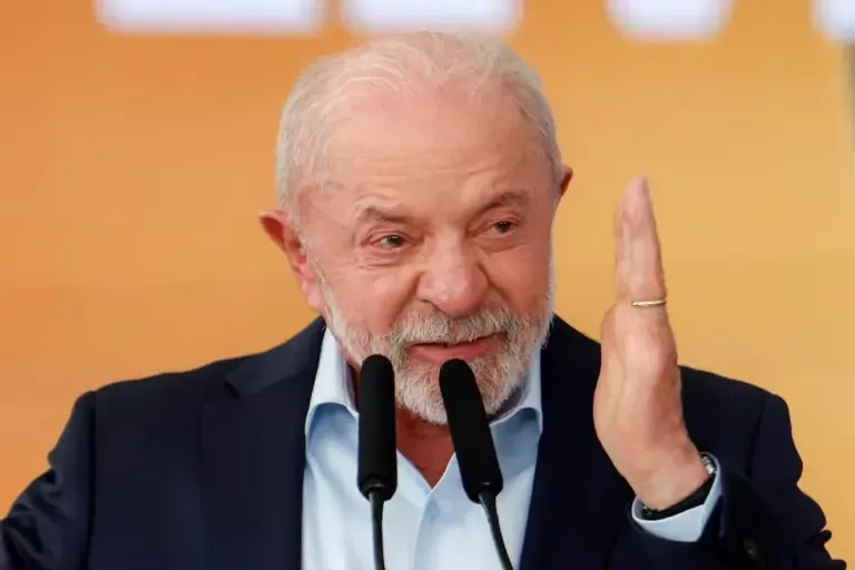President of Brazil, Luiz Inácio Lula da Silva, delivers a speech during the Amazon Day ceremony at the Planalto Palace, in Brasilia, September 8, 2026. (Photo by Sergio Lima / AFP).