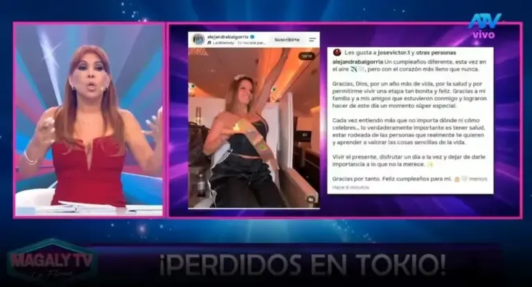 Magaly Medina criticizes Alejandra Baigorria for her responses to users and denies intention to harm her. (Photo: YT Capture / Magaly TV: La Firme)