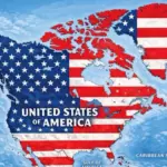 Trump publishes a map in which the United States flag covers Mexico, the Caribbean, and Canada