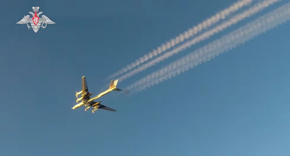 Russian strategic bombers conduct patrol flight over the Barents and Norwegian seas