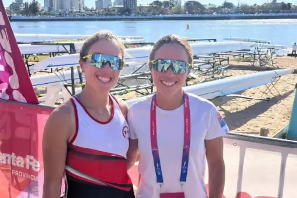 Alessia and Valeria Palacios win gold for Peru in rowing at the South American Games Santa Fe 2026