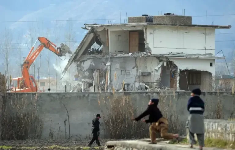 The house where Osama Bin Laden was found was demolished. (Photo: Aamir QURESHI / AFP).