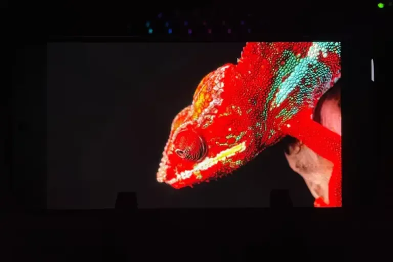 The phone’s AMOLED screen provides a pleasant experience when watching videos.