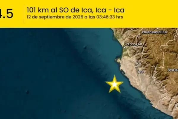 Earthquake in Peru: magnitude 4.5 quake shakes the Ica region during the early morning