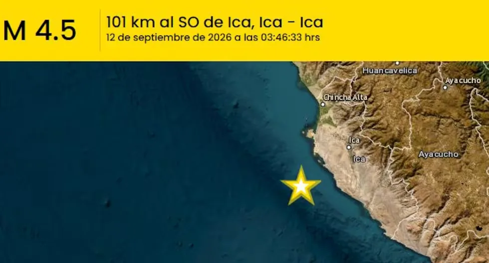 Earthquake in Peru: magnitude 4.5 quake shakes the Ica region during the early morning