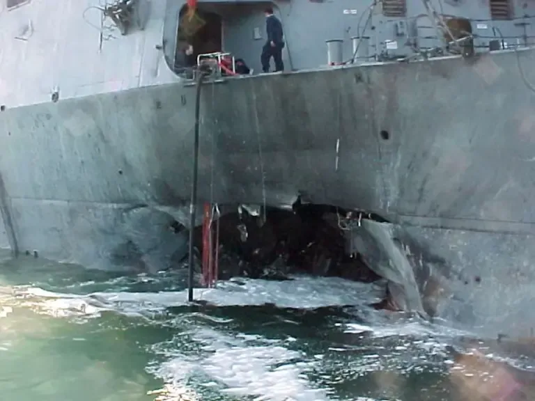 A total of 17 U.S. soldiers died in the attack on the USS Cole. (AFP).