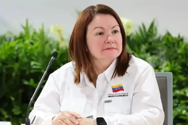 Photograph shows Venezuela's Minister of Hydrocarbons, Paula Henao, appointed by the acting president, Delcy Rodríguez, in Caracas. Photo: EFE/ Miraflores Palace