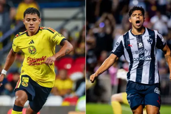 Which TV channels broadcast América vs. Monterrey and what time does the Leagues Cup semifinal match start?